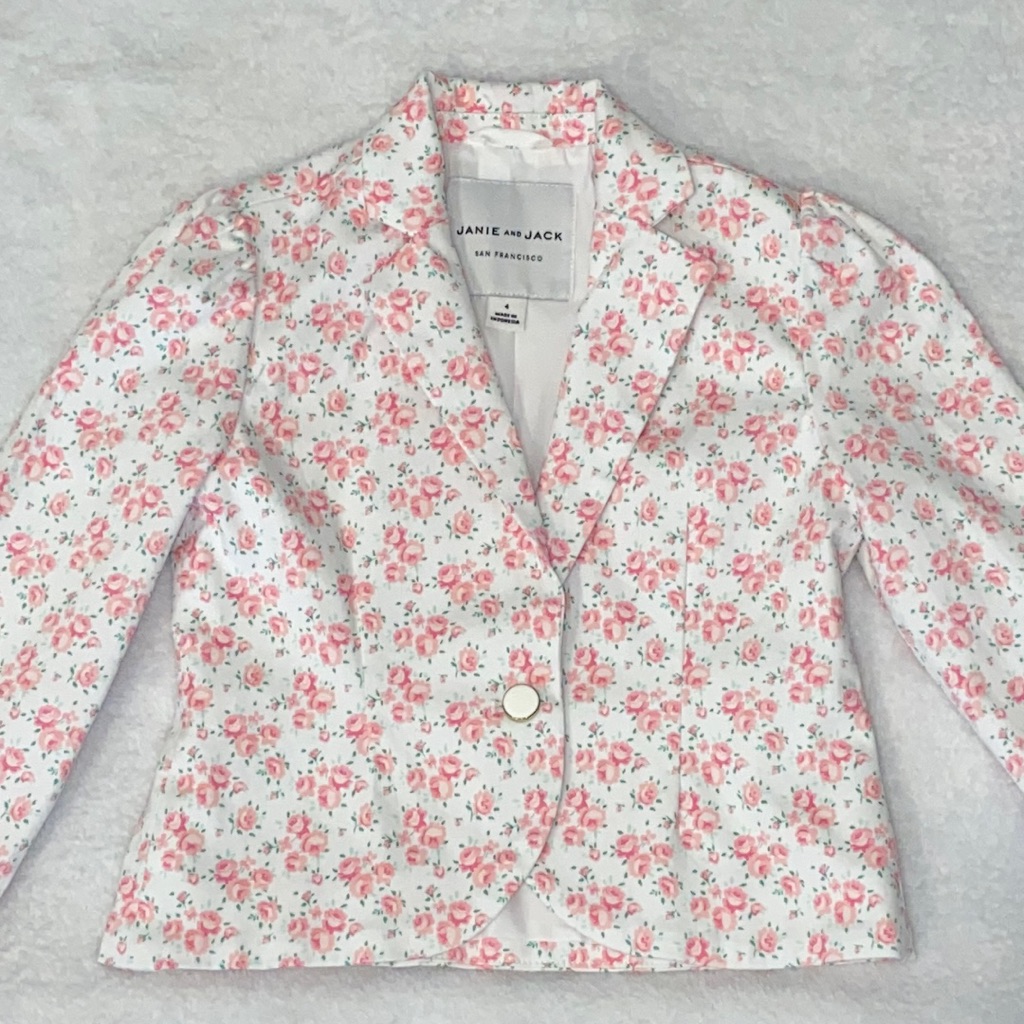 Pink Floral Blazer